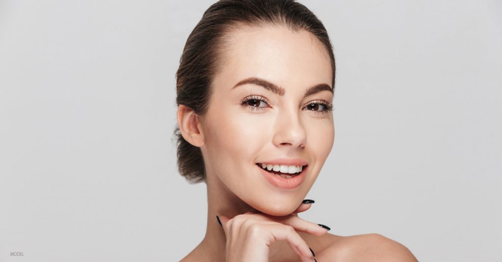 Young woman considering dermal fillers and BOTOX® Cosmetic injections