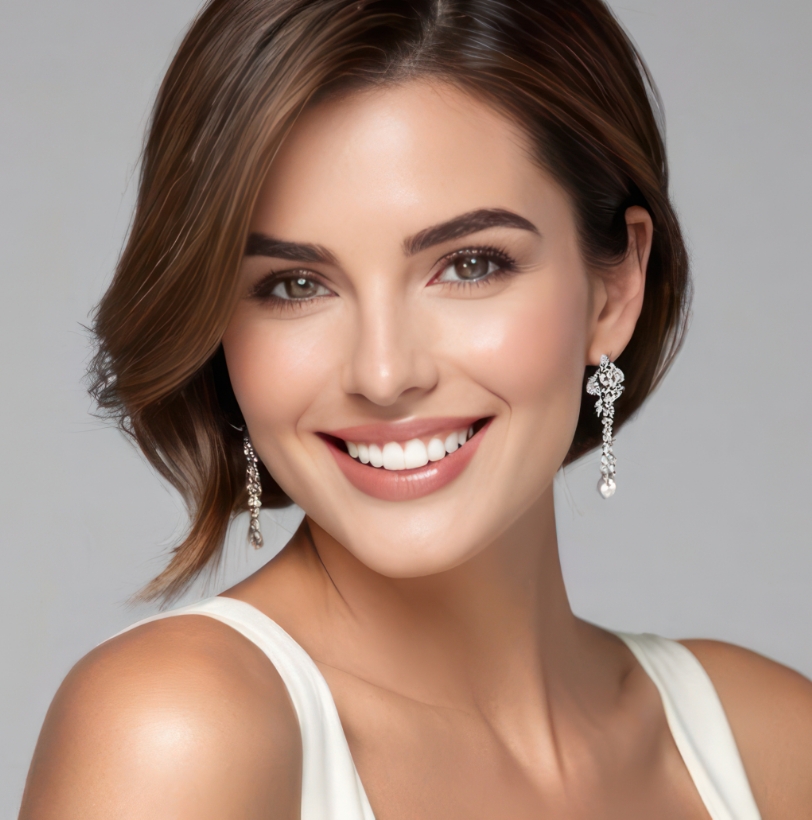 Close-up of a woman’s face showing refreshed, natural-looking skin tone and texture.